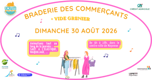 30 août 2026 : la Braderie des commerçants revient !